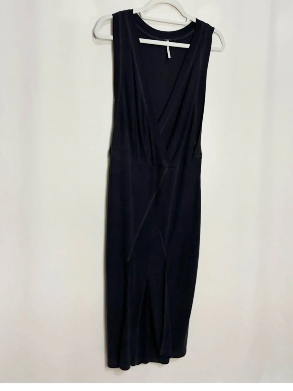 Free People Rising Sun Ribbed Wrap Dress - Picture 3 of 3